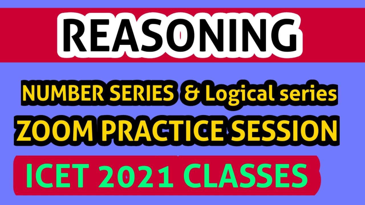 number series & logical series ZOOM practice Session | AP ICET 2021 | TS ICET  | ANALYTICAL ABILITY