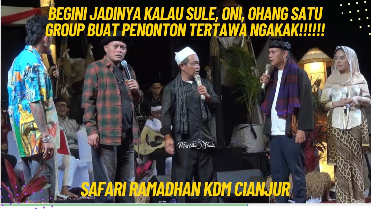KOCAK BANGET KETIKA KUMPUL SEMUA SULE ONI OHANG DI ACARA KDM NGANJANG KA WARGA CIANJUR