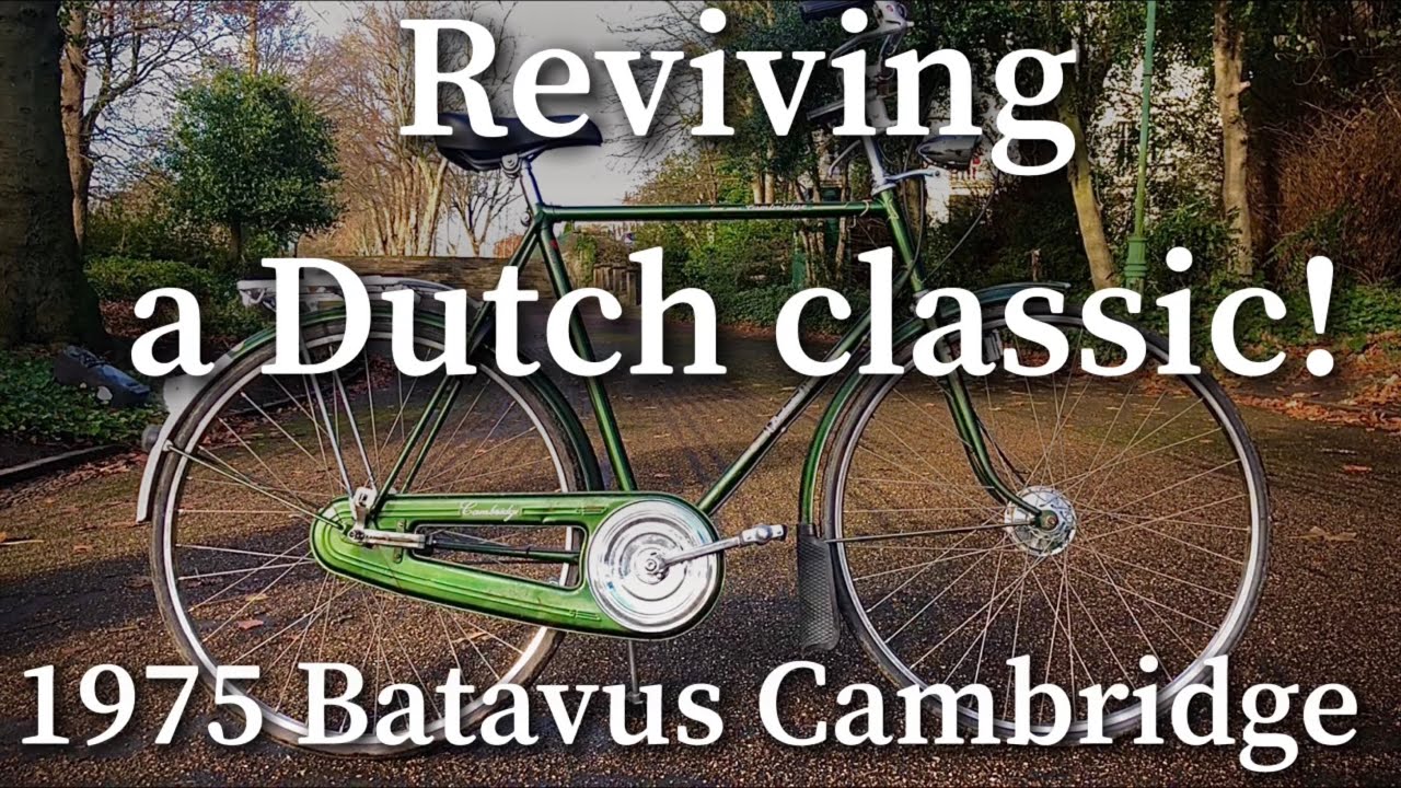 Vintage Dutch Bike Overhaul P1. Batavus Cambridge 3-speed. Stripdown. Cranks, bottom bracket, rust!