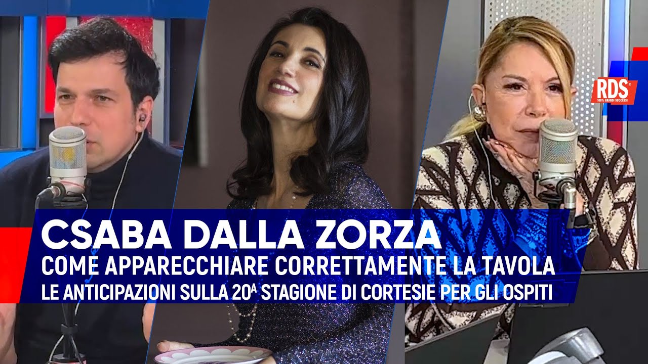 Come si apparecchia la tavola? I consigli di Csaba dalla Zorza, regina di 
