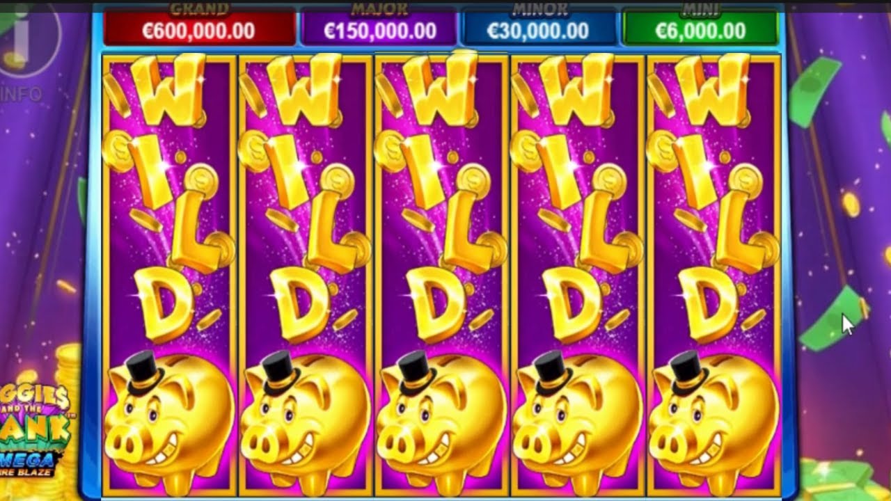 Wow Mega Fire Blaze Piggies and the Bank MEGA WIN!!! slot game jackpot
