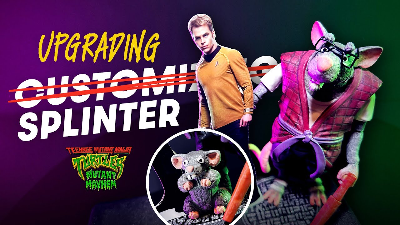 Customizing Mutant Mayhem Splinter + Best Chris! | TMNT Action Figure Custom
