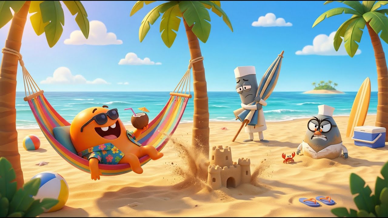 Perfect Beach Day… for Some🏖️👀| Not Everyone Is Relaxing | Lamput Funny Animation