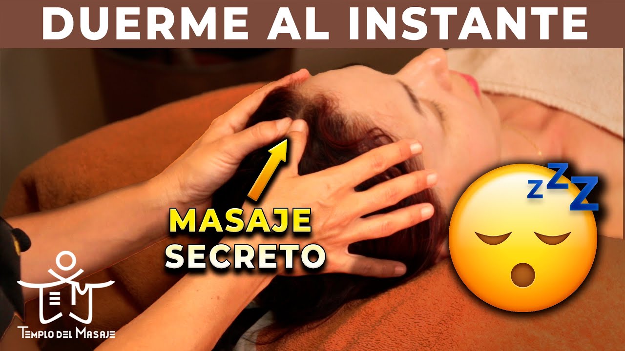 Cómo quedarse DORMIDO al INSTANTE  😴 con este MASAJE DE CABEZA 💆‍♀️