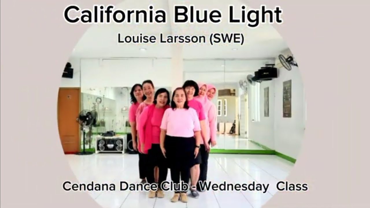 California Blue Light - Line Dance//Demo//Choreo: Louise Larsson (SWE) - December 2025 