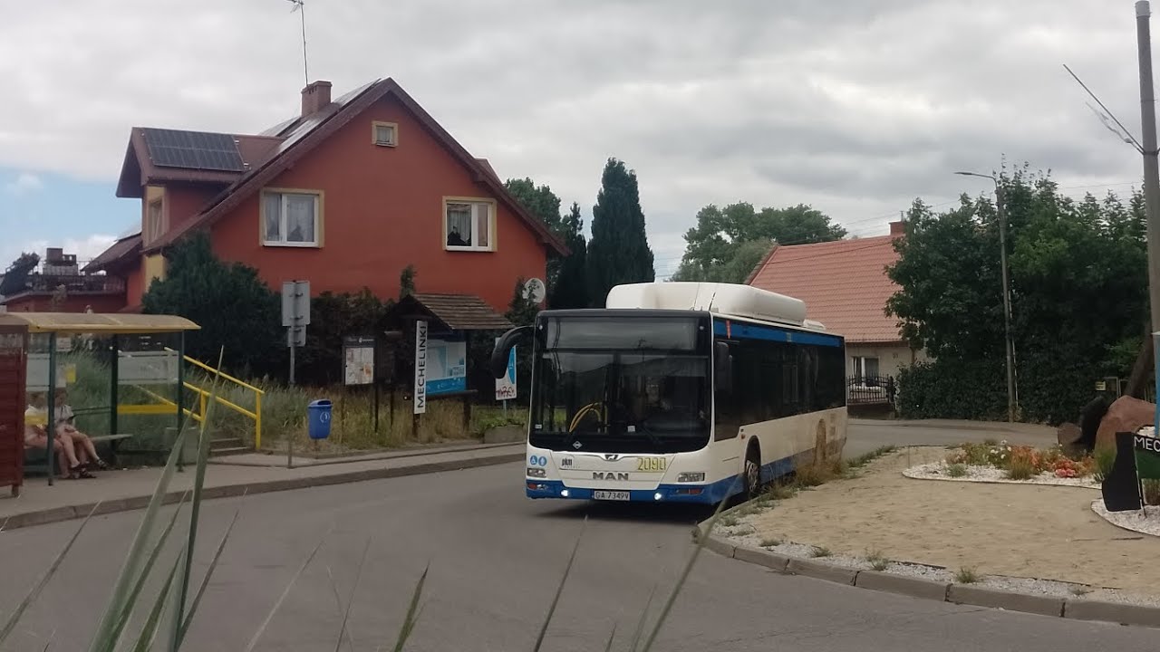 PKM Gdynia - MAN NL313 Lion's City CNG #2090 [🚍105➡️MECHELINKI PRZYSTAŃ] *OPIS*
