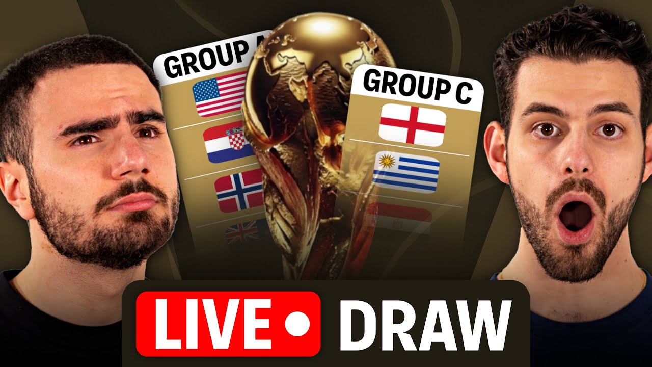 WORLD CUP DRAW LIVE REACTION!