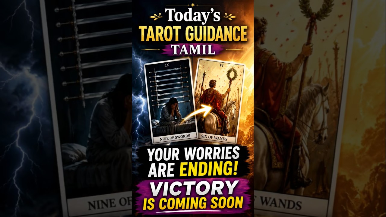 Today's Tarot Guidance Tamil | Your Worries Are Ending! Victory Is Coming Soon #shortsfeed
