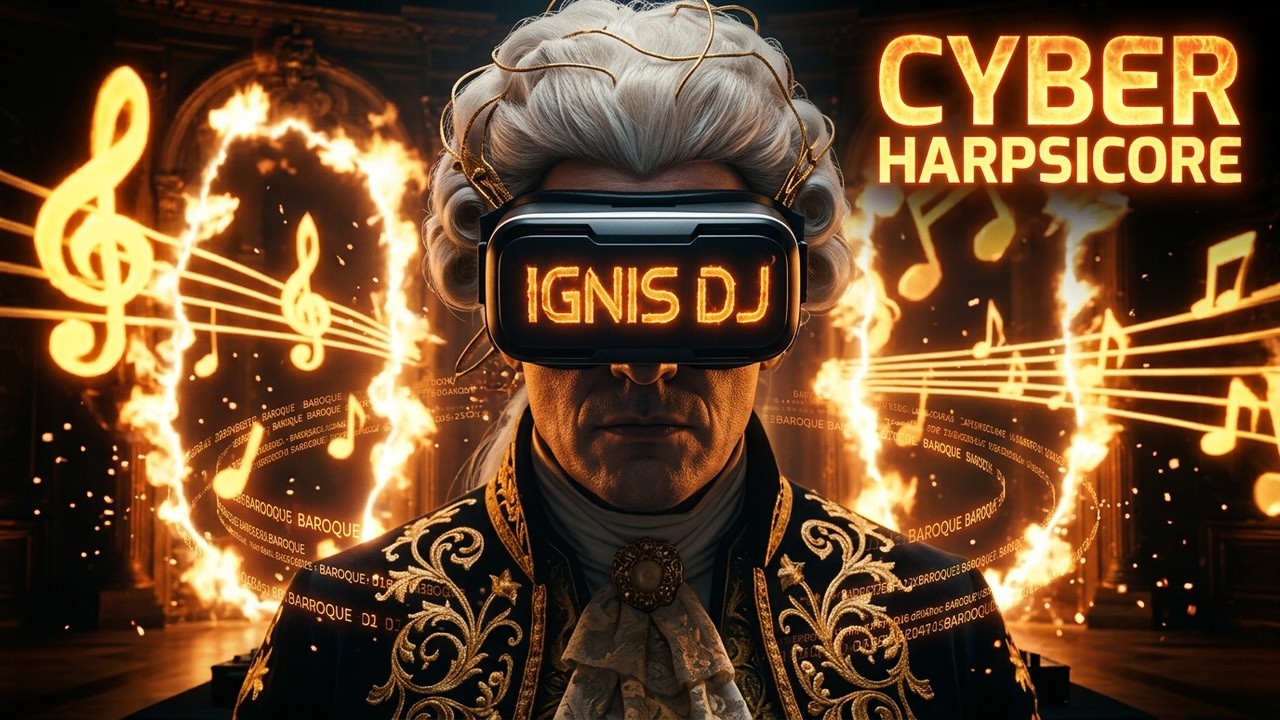 HAPPY HARPSICORE (Official Music Video) | IGNIS DIGITALIS  | Cyber-Baroque meets Happy Hardcore 🎹⚡