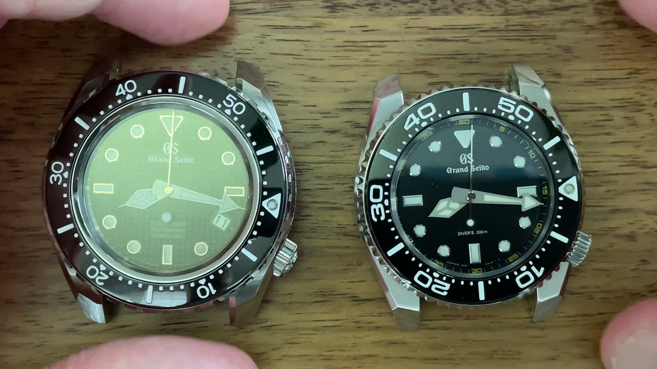Grand Seiko’s HiBeat Pro Divers 600m SBGH255 vs 9F 200m Divers SBGX335 - side by side