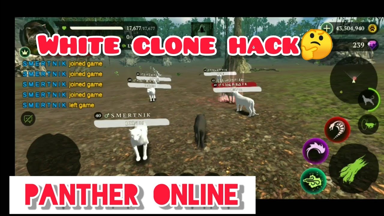 Panther Online.White Clones Hack🤔😜