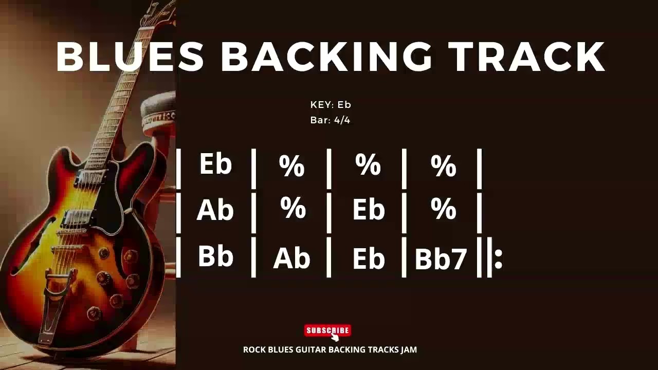 Blues Backing Track in Eb Jimmy Reed Style 110 BPM