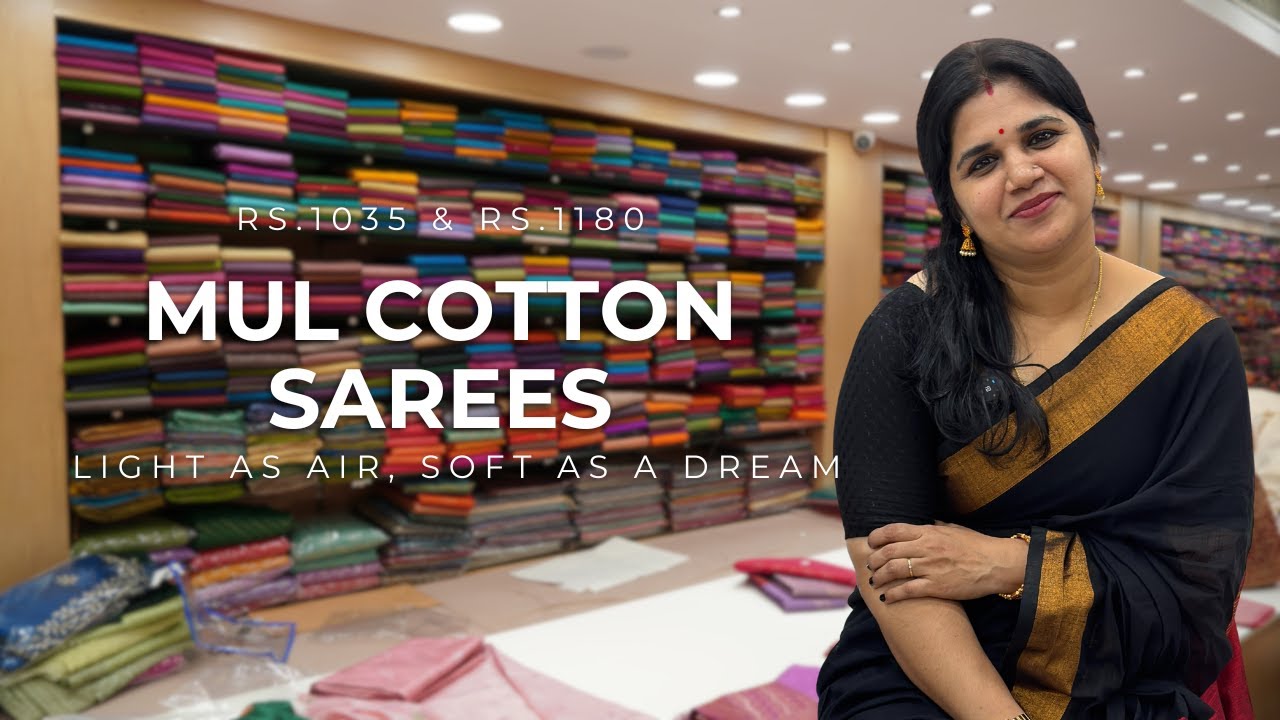 സോഫ്റ്റ് മൽ കോട്ടൺ സാരികൾ !! Traditional & Trendy Sarees !! Watch Full Video For Price & Details