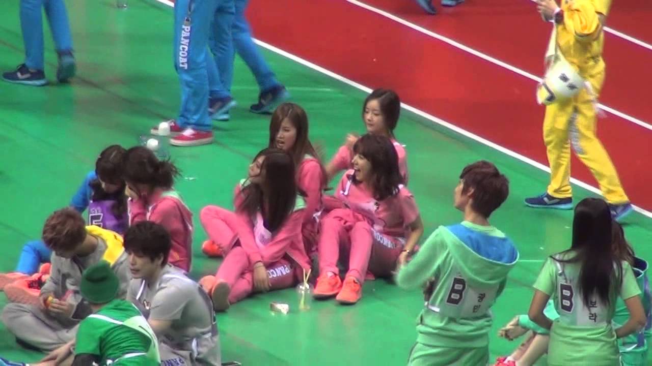 130128 아육대 윤보미 안마