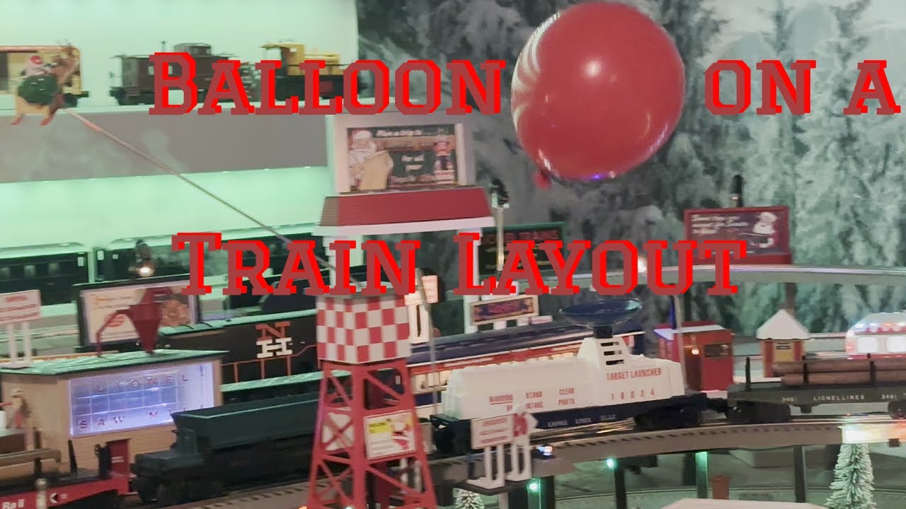 Floating Balloon - LIONEL 3470 OPERATING TARGET LAUNCHER CAR (6- 19824) -Video1 of 2
