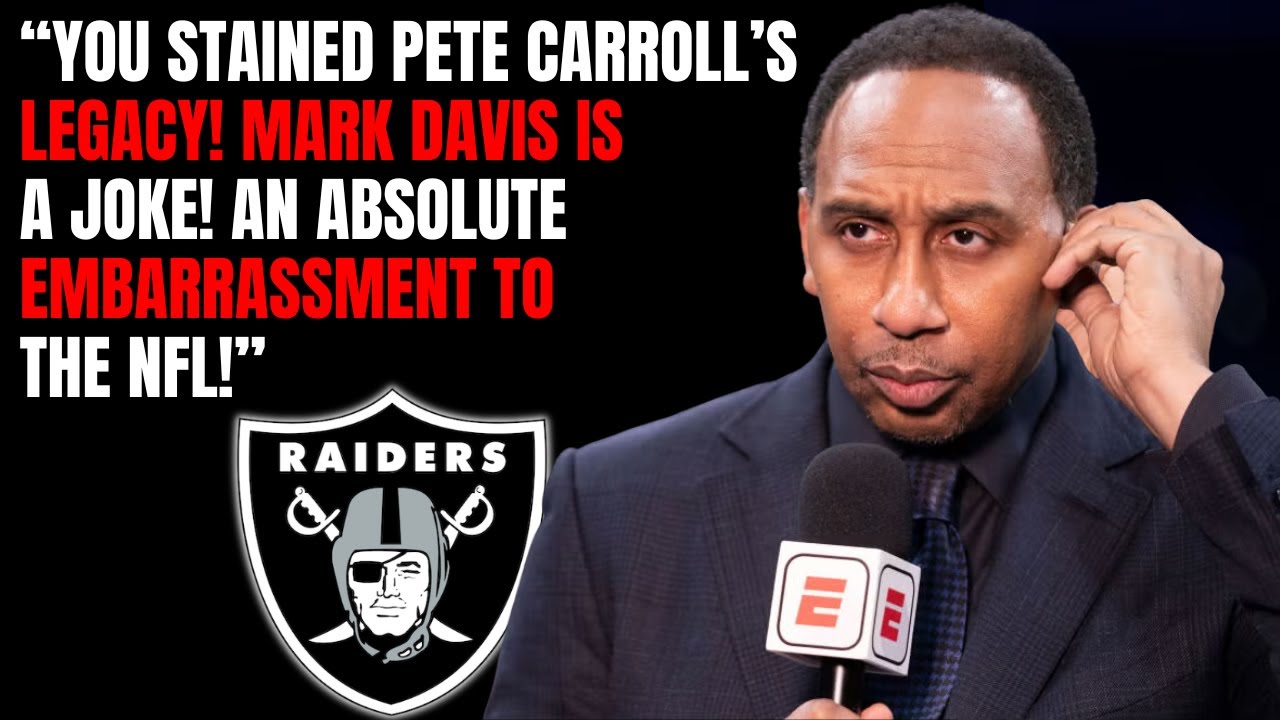 STEPHEN A. SMITH ERUPTS: Raiders “Destroyed Carroll’s Legacy,” Davis Slammed | Raiders News