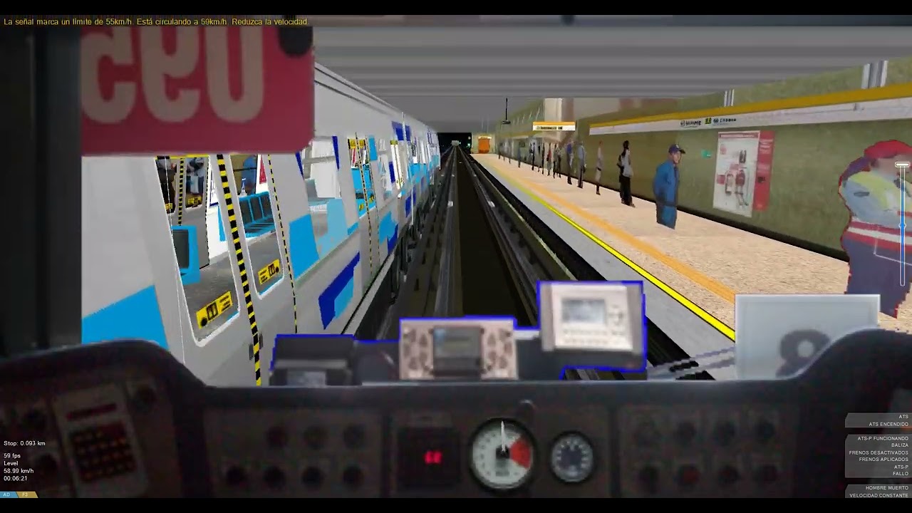 [OpenBVE] NS-04 N2085 Linea 2 Entre Lo Ovalle Hasta El Llano