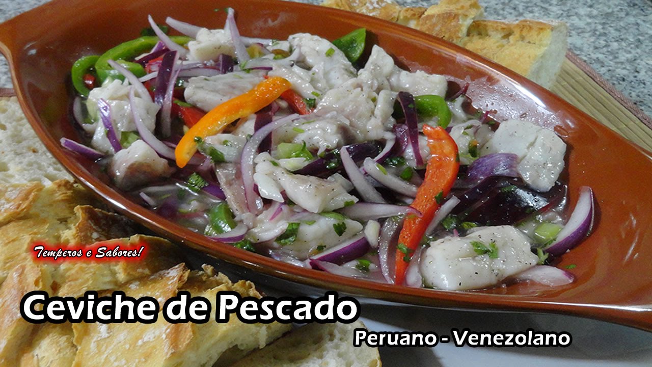 Ceviche Peruano-Venezolano estilo venezolano