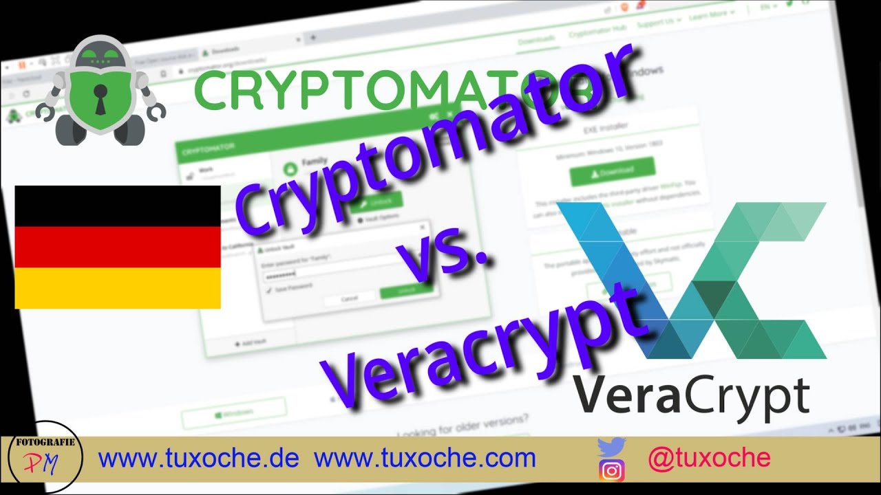 Verschlüsselung auch in der Cloud Veracrypt vs. Cryptomator