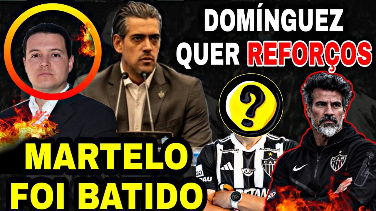 CONFIRMADO DOMÍNGUEZ QUER REFORÇOS - PAULO BRACKS É O FIM - GALO RISCO DE CAIR - INGRESSOS ARENA MRV