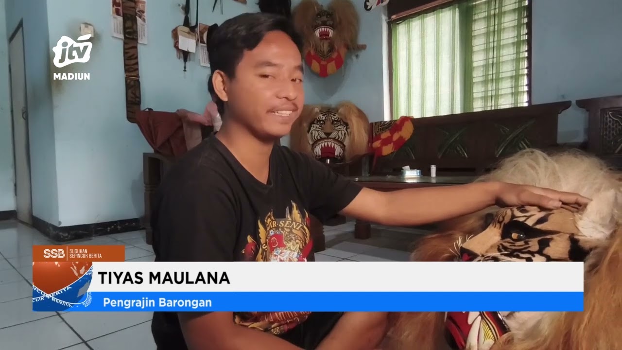 MAGETAN - Goresan Tanpa Guru, Barongan Karya Pemuda Magetan Tembus Jutaan
