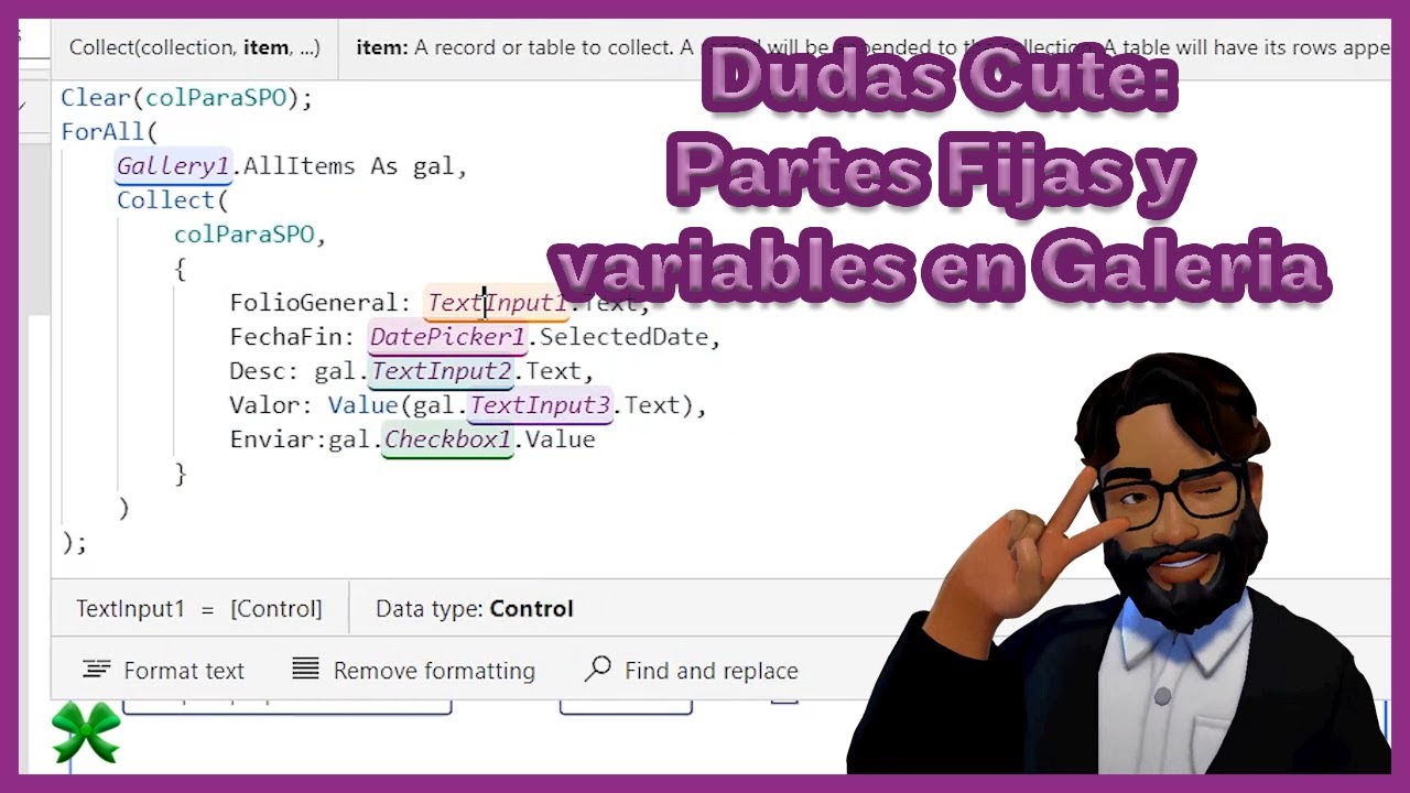 Dudas Cute: Patch con valores desde forma fija y filas variables || PowerApps