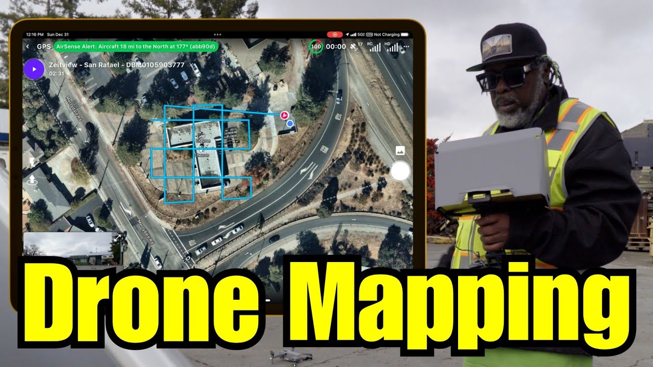 Картографирование с дронов — миссия Zeitview с использованием DJI Air 2S и Dronelink (открытие се...