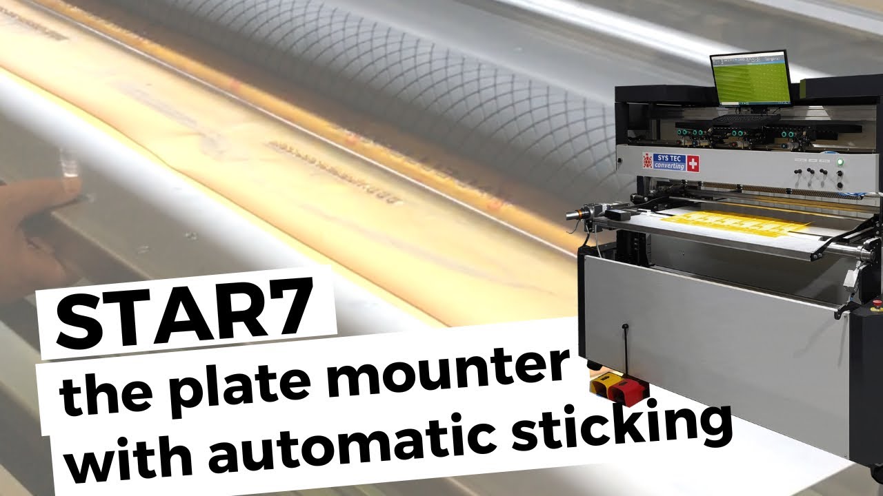 STAR 7, the plate mounter with the automatic plate sticking