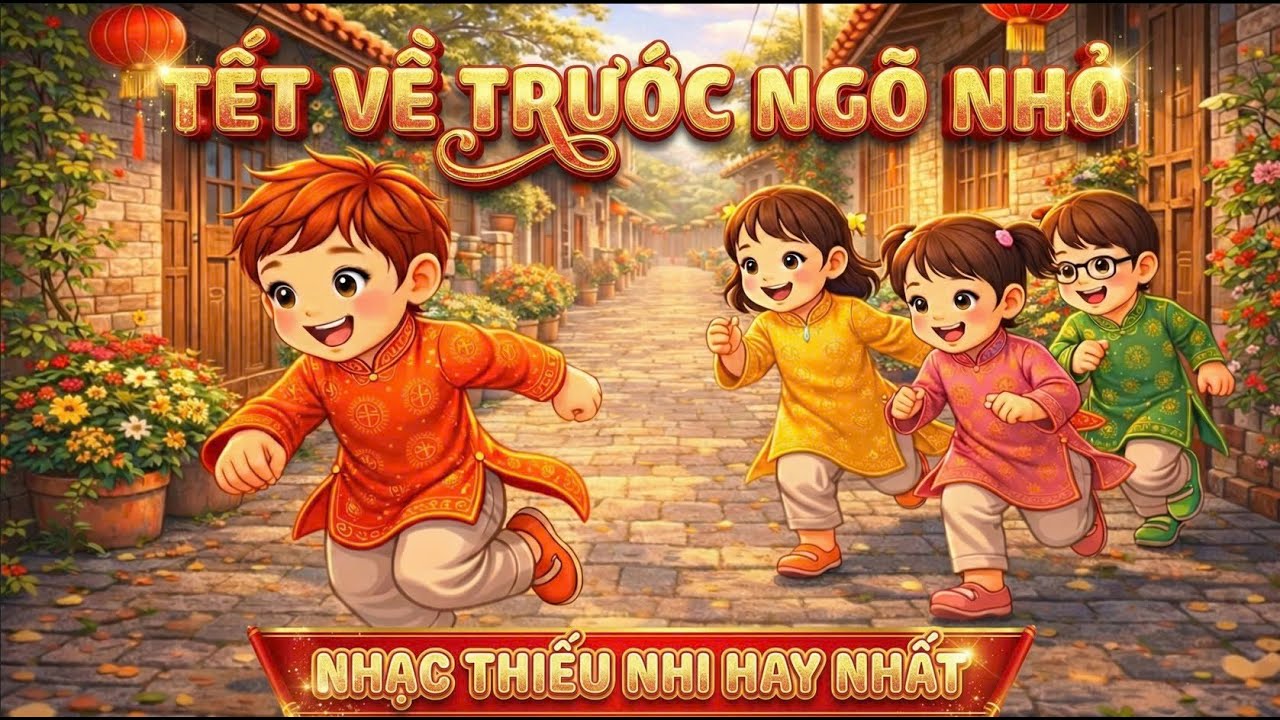 TẾT VỀ TRƯỚC NGÕ NHỎ - Tuyển Tập Nhạc Tết Thiếu Nhi Mới Nhất Cực Hay