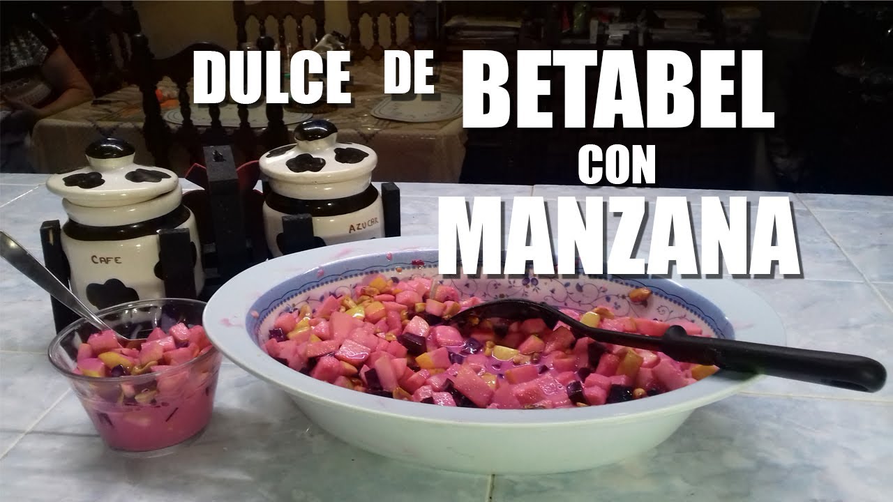 Dulce de betabel con manzana
