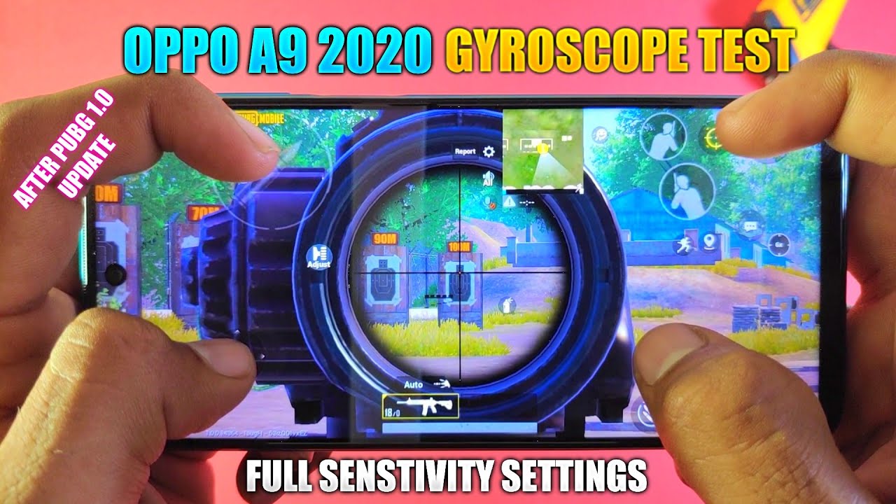 Oppo a9 2020 Pubg Gyroscope Test Full Review After Update| oppo a9 2020 gyroscope test