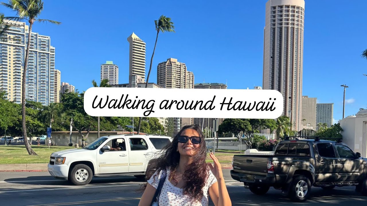 Walking Tour & Beach Day in Hawaii 🌸 | Island Vibes Vlog