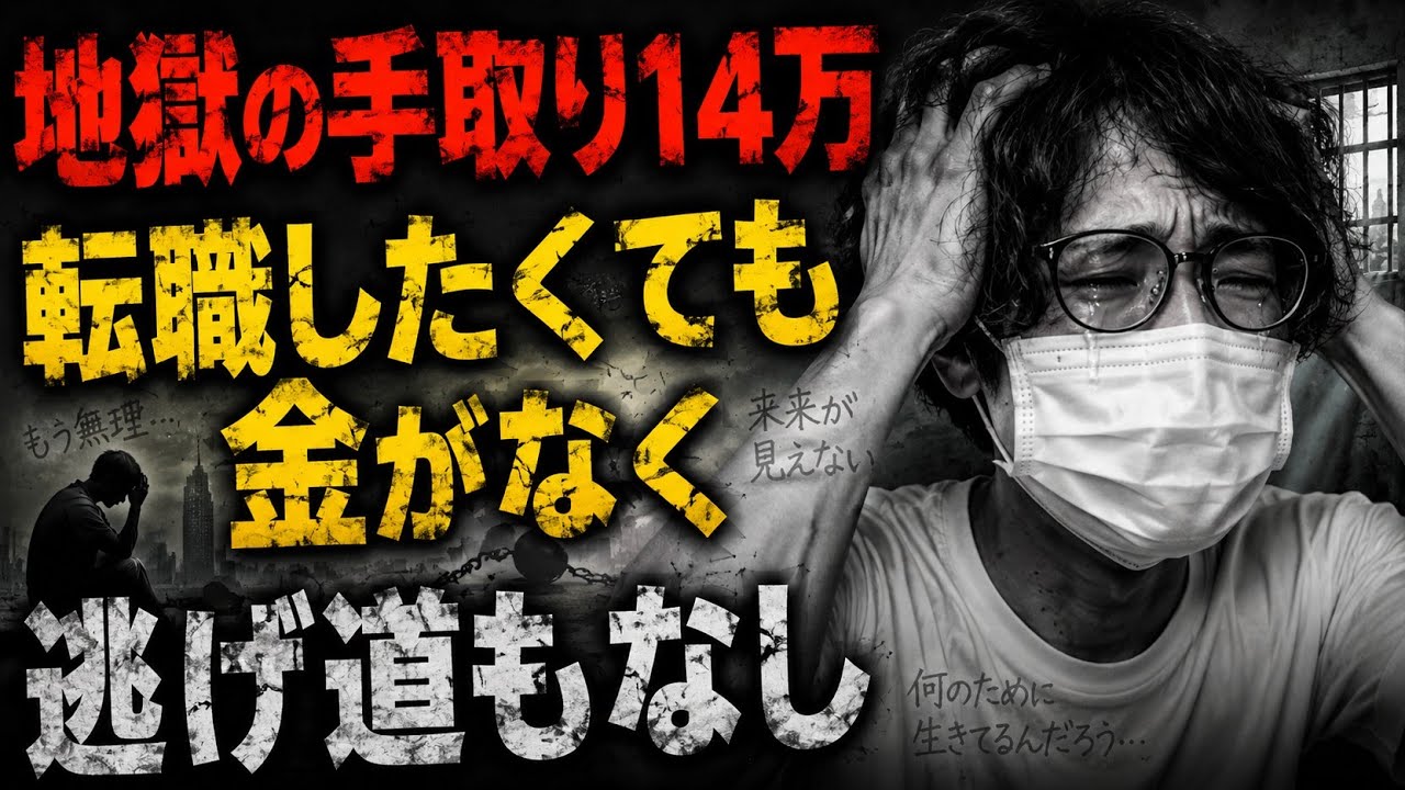 【地獄の手取り14万円】転職したくても金がなく、逃げ道もない社会の残酷な現実