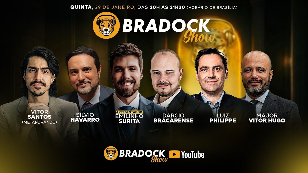 Bradock Show 29/01/26| Emilinho,Dárcio,MajVitor Hugo,Silvio Navarro, Vitor Santos, Dep.Luiz Philippe
