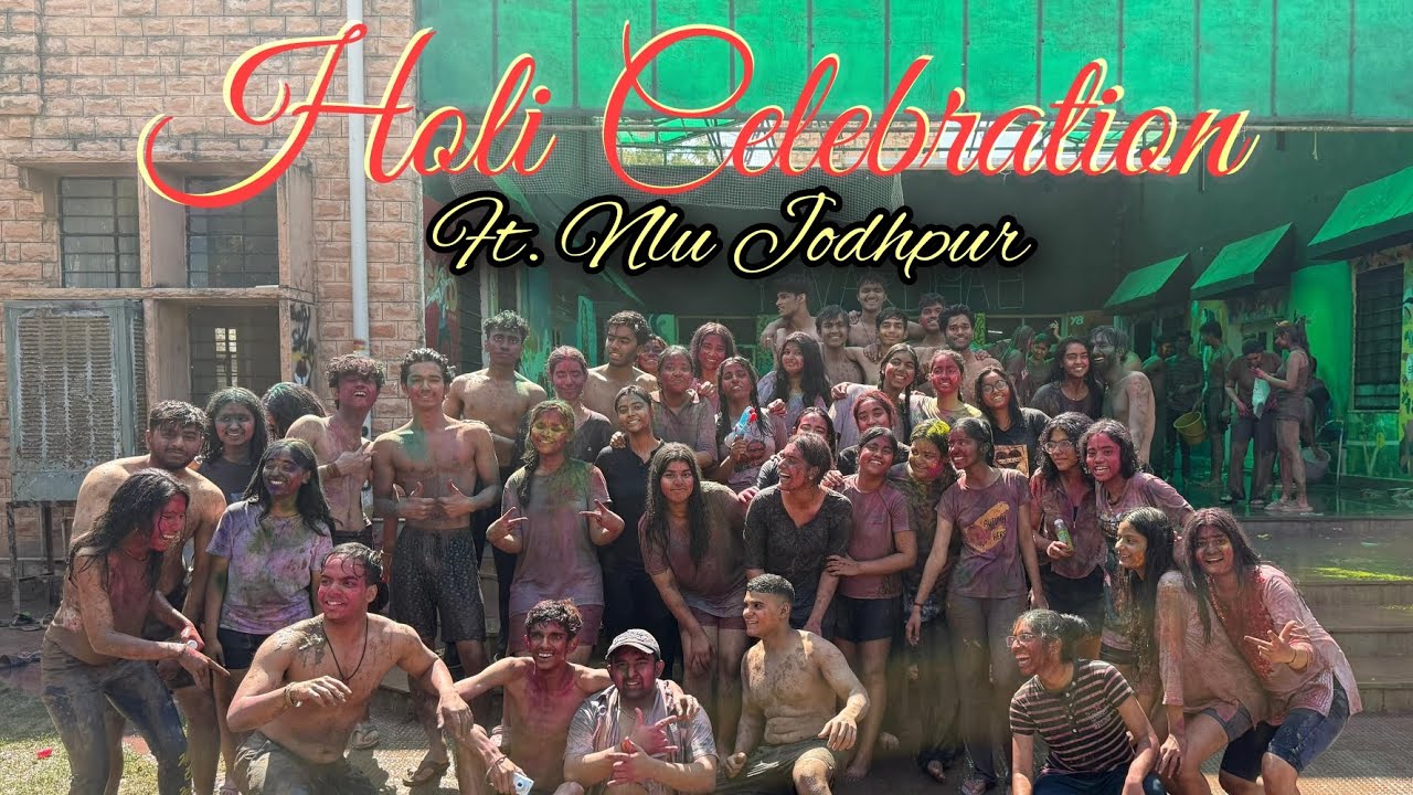 The Most awaited Holi Vloggg!!!! ❤️ (First Holi at NLU JODHPUR 🥳)