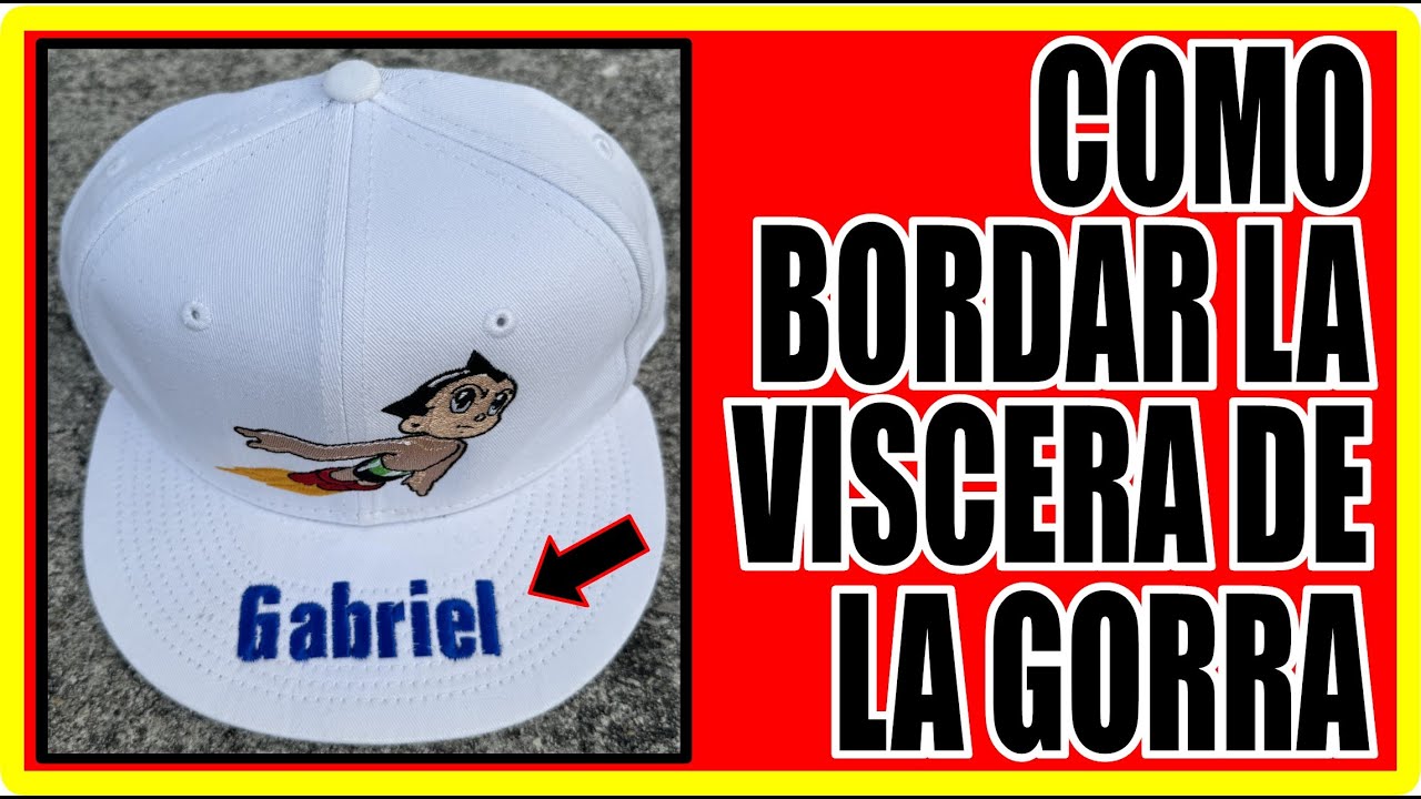 COMO BORDAR SOBRE LA VISERA DE LA GORRA ❌ HOW EMBROIDERY THE HAT BRIM ❌ BORDADO EN CARTON