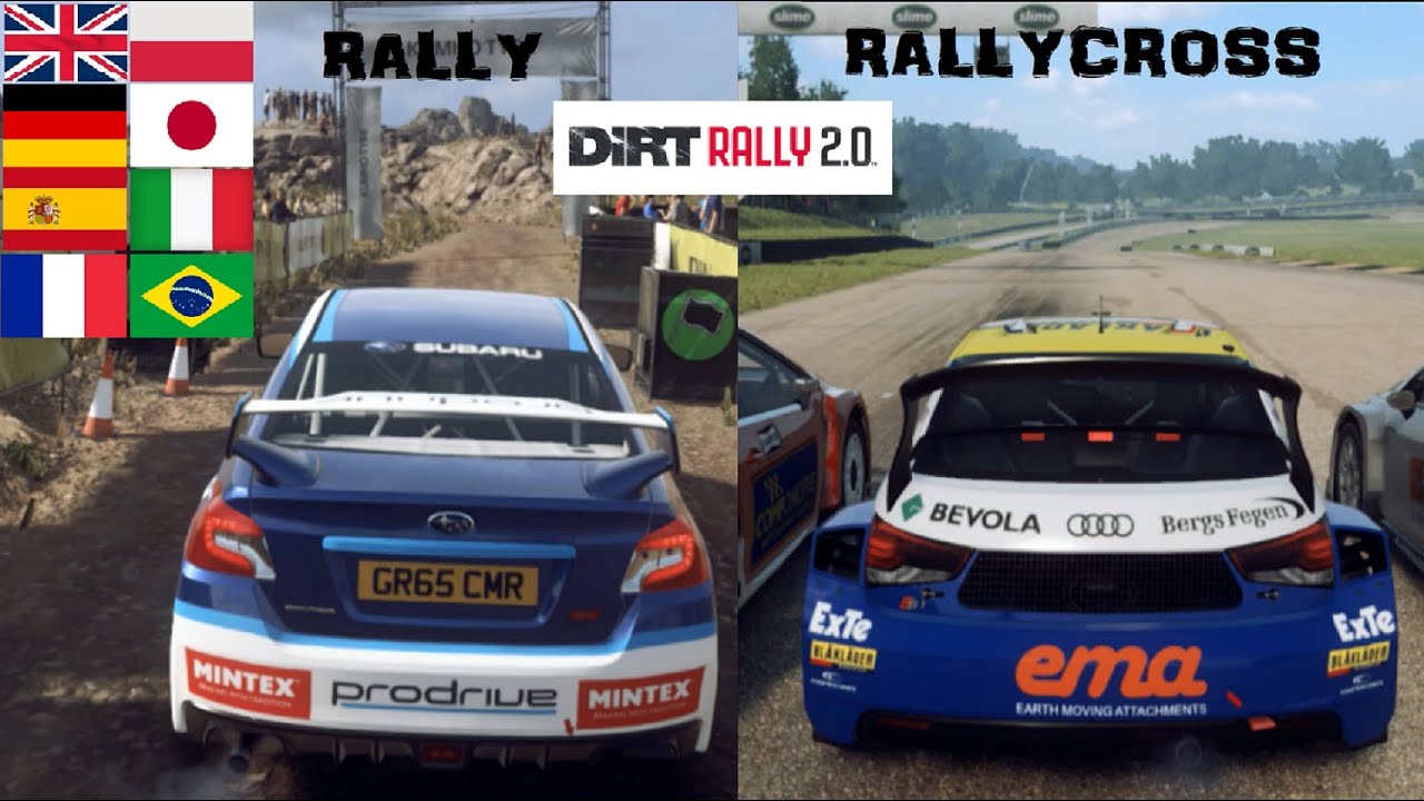Dirt Rally 2.0 | All Eight Different Languages Co-Driver/Spotter - Rally & RallyCross