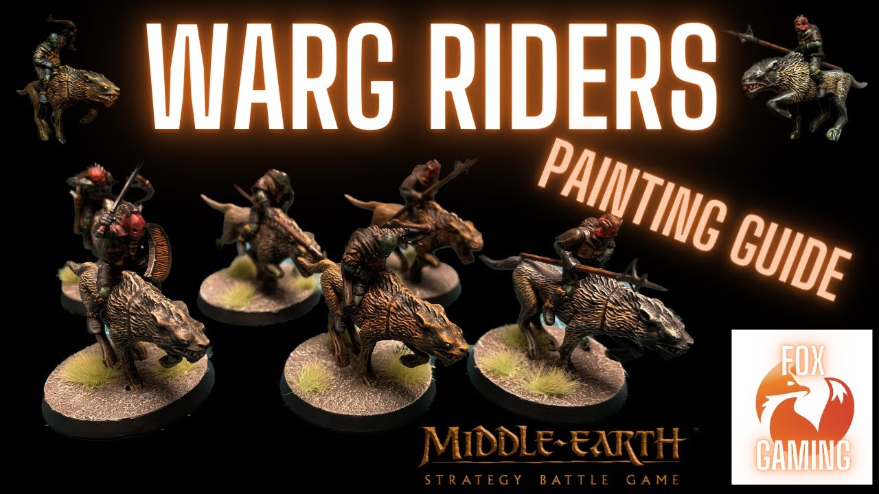 How to paint Warg Riders (Easy painting tutorial) #mesbg #paintingtutorial #wargriders