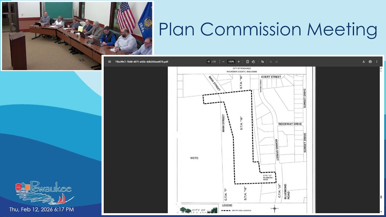 Plan Commission Meeting 2/12/2026