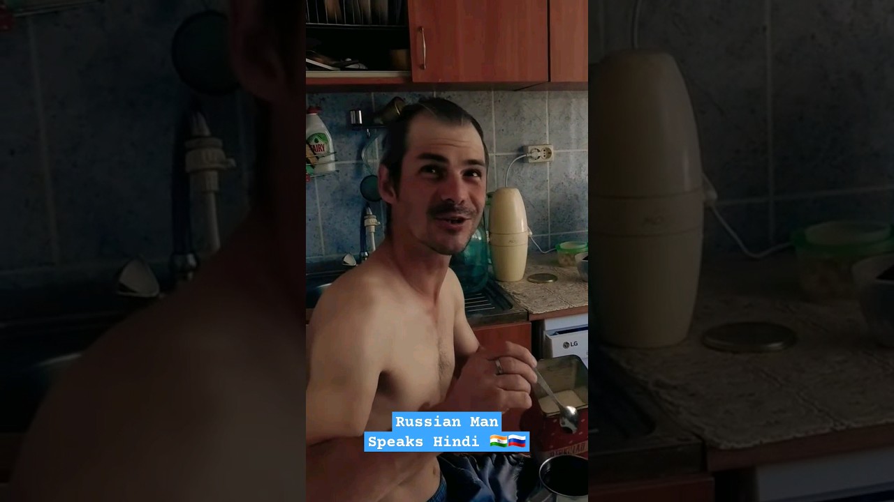Russian Man Speaks Hindi 🇷🇺🇮🇳 #indianinrussia #russianvlog #russia2023