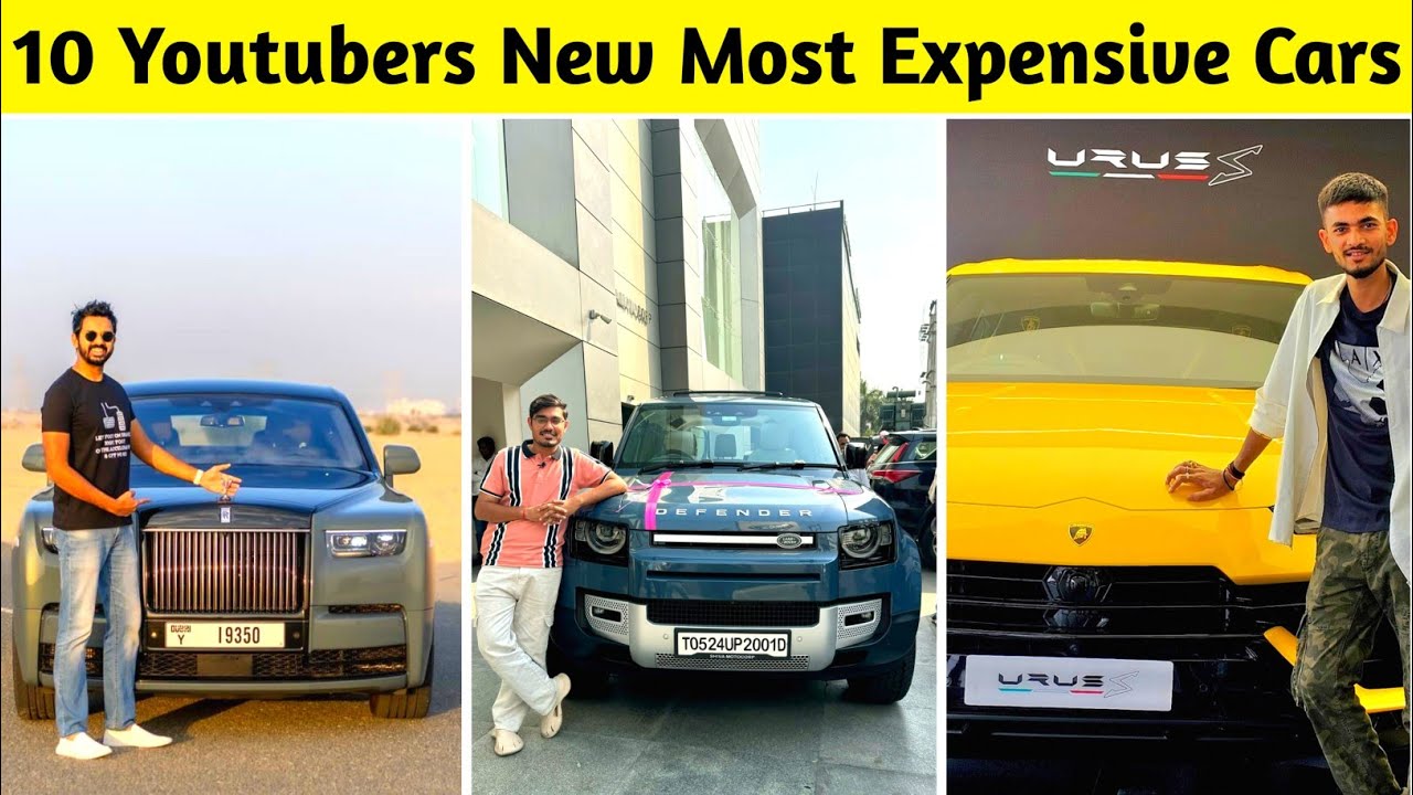 Top 10 Youtubers New Most Expensive Car Collection | Crazy XYZ, Anurag Dwivedi, Uk07 Rider