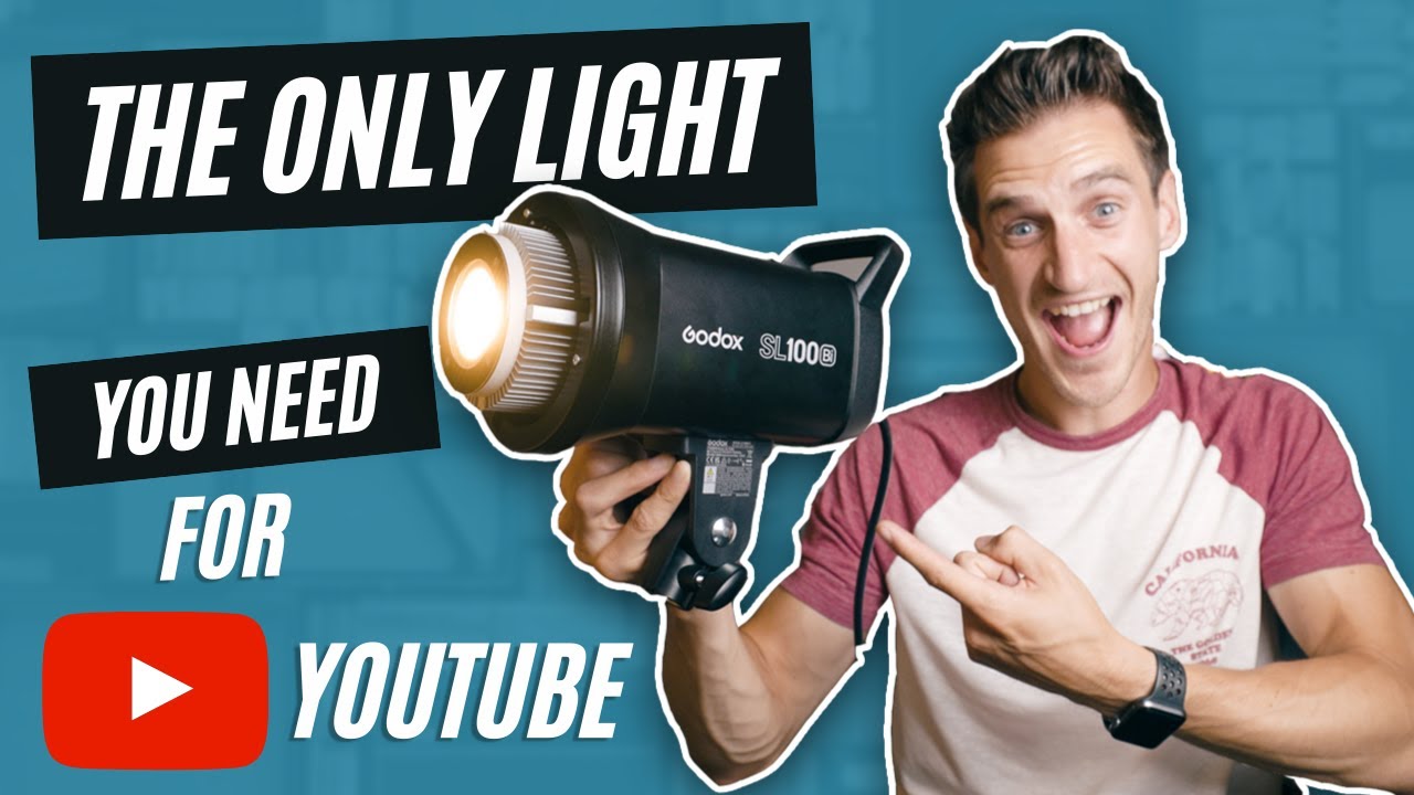IF I ONLY HAD 1 LIGHT for YOUTUBE, this is what I'd choose... Godox SL100 Bi LED Video Light Review