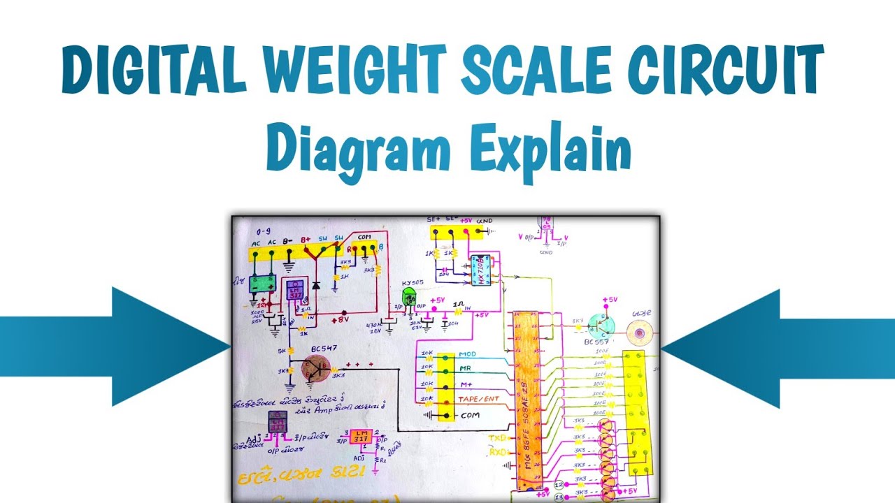 Digital Waight Scale Circuit Diagram Explain | Multani Electronic | #youtube