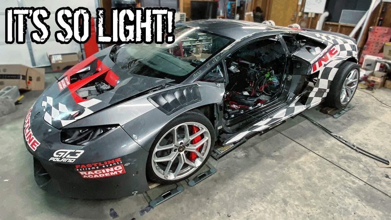 Weighing the Huracan with Bathroom Scales! Also doing a ton of other work :)