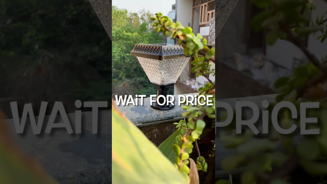 Solar Powered Outdoor Garden Gate Light 