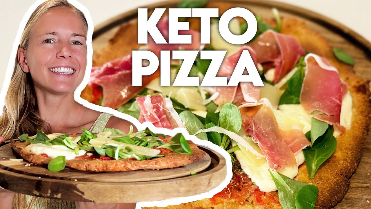 Die BESTE Keto Pizza: Super schnell & einfach (Nur 5 Zutaten!) 🍕