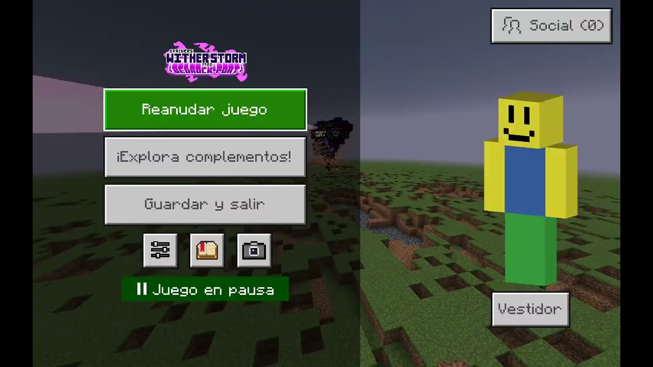 Noob vs wither storm 