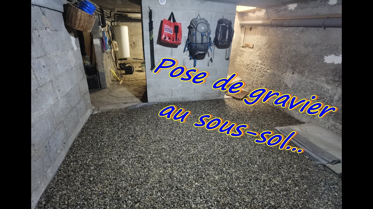 08 Pose de gravier au sous-sol