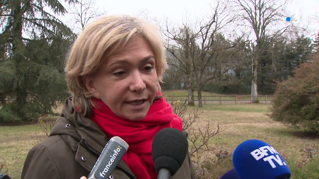 Interview Valérie Pécresse sur le nucléaire et les énergies à Saint-Vulbas (Ain)