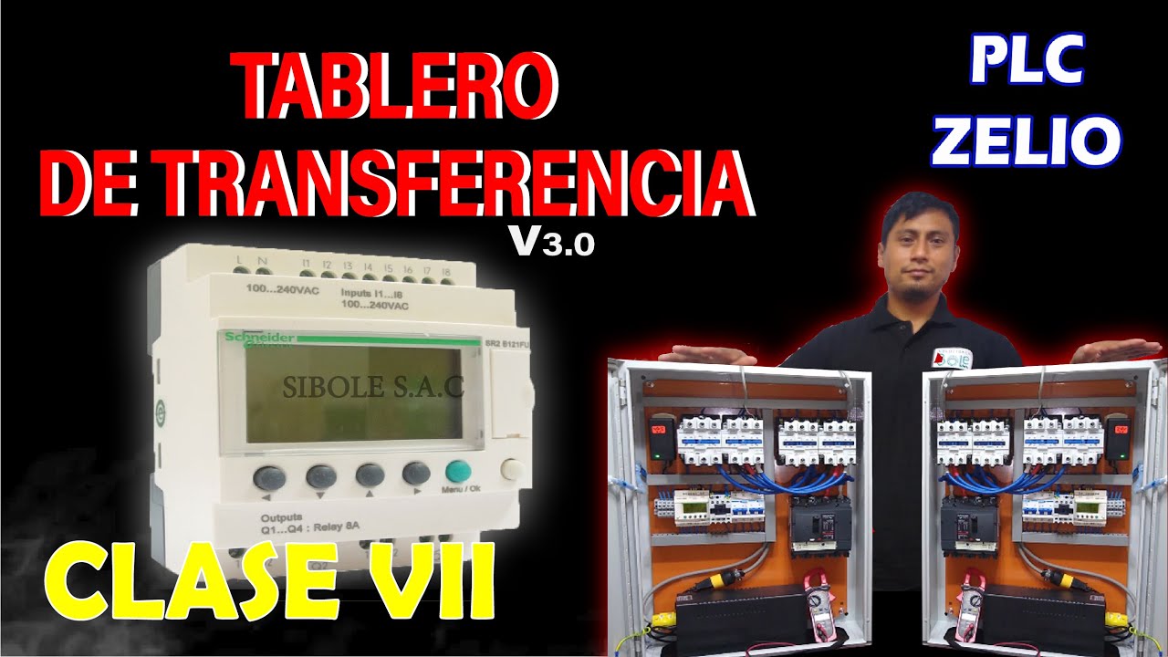 Tablero transferencia automática con PLC Zelio Schneider